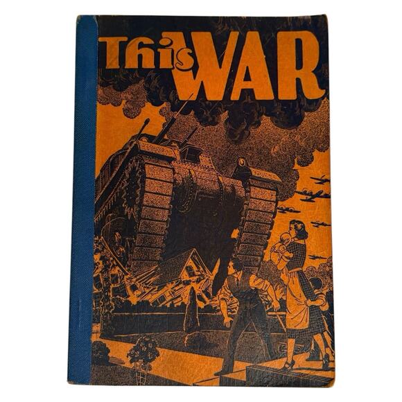 Other - VTG 1943 This War By Philip Dorf Softcover Oxford Book Company Enlarged/Revised